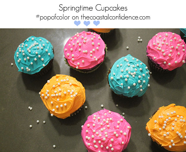 pop of color cupcakes