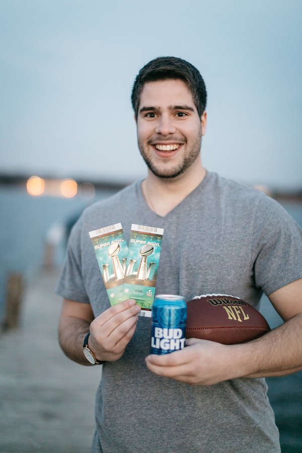 How We Surprised Matt with Super Bowl Tickets- The Coastal Confidence - 6