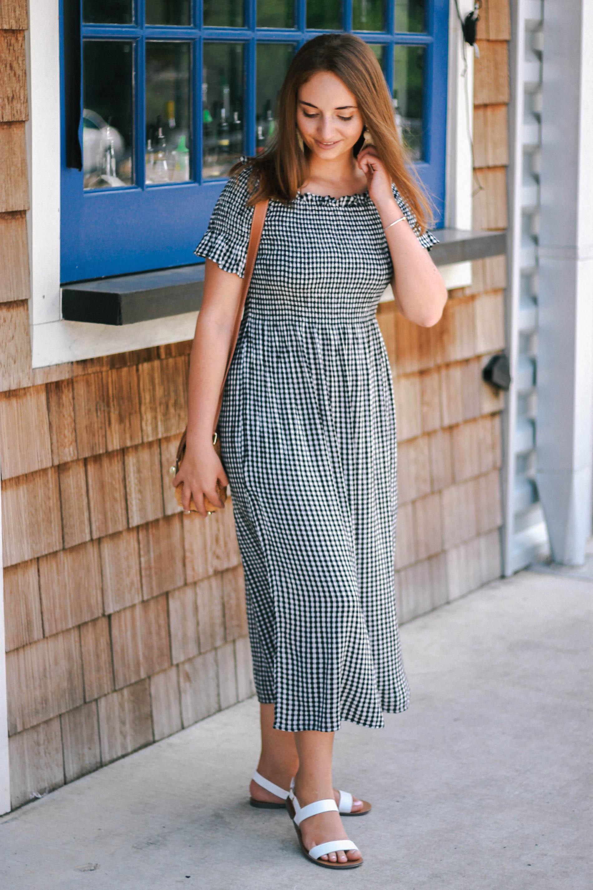 Gingham Midi Dress | The Coastal Confidence by Aubrey Yandow