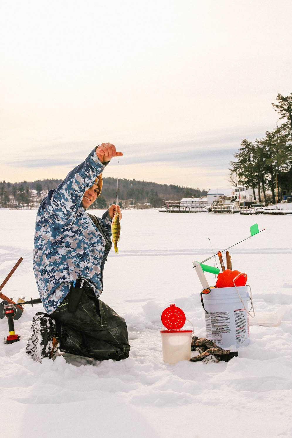 Ice Fishing In New England The Coastal Confidence Aubrey Yandow