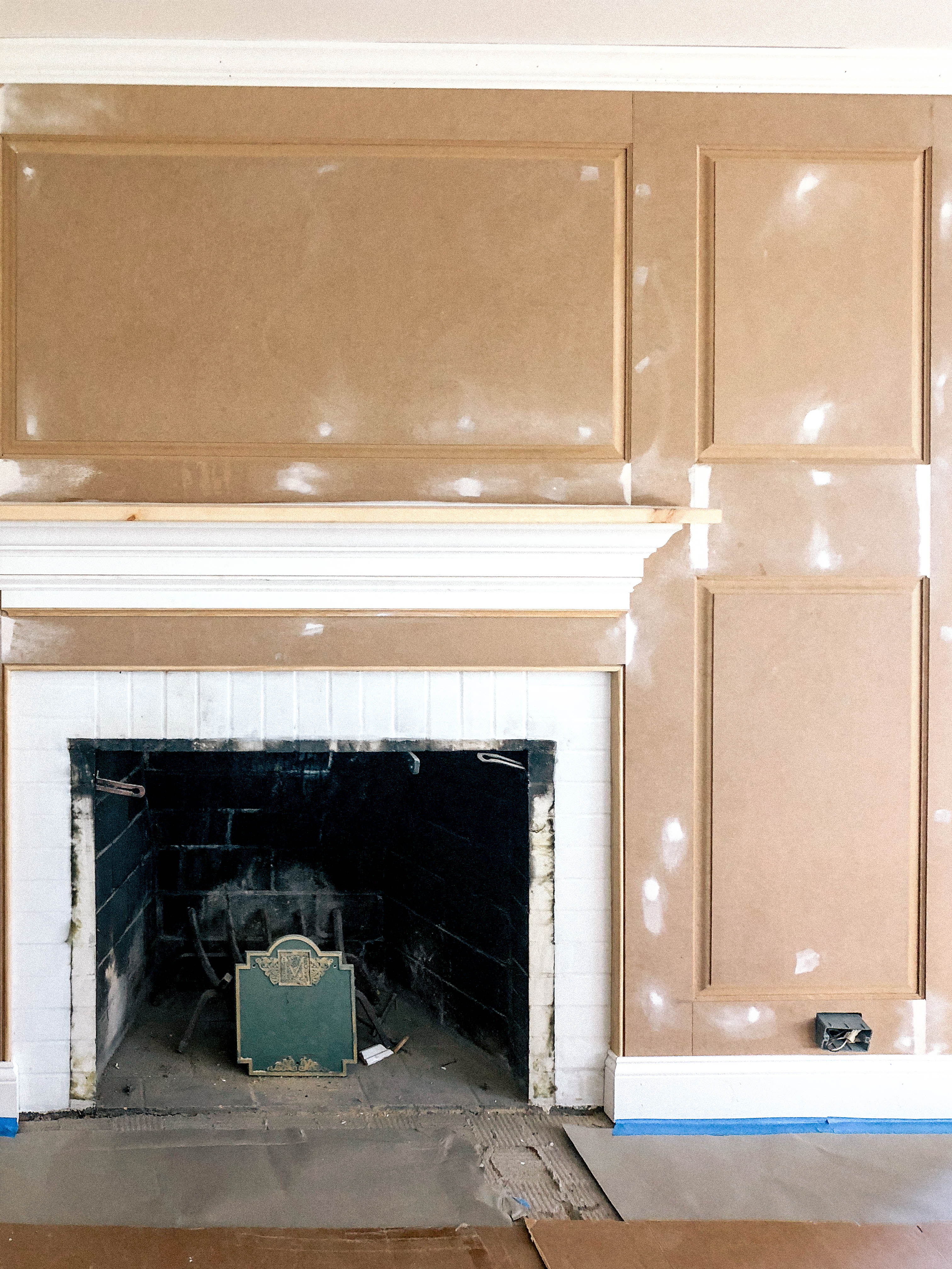 Before and After Colonial Fireplace Transformation | The Coastal Confidence by Aubrey Yandow